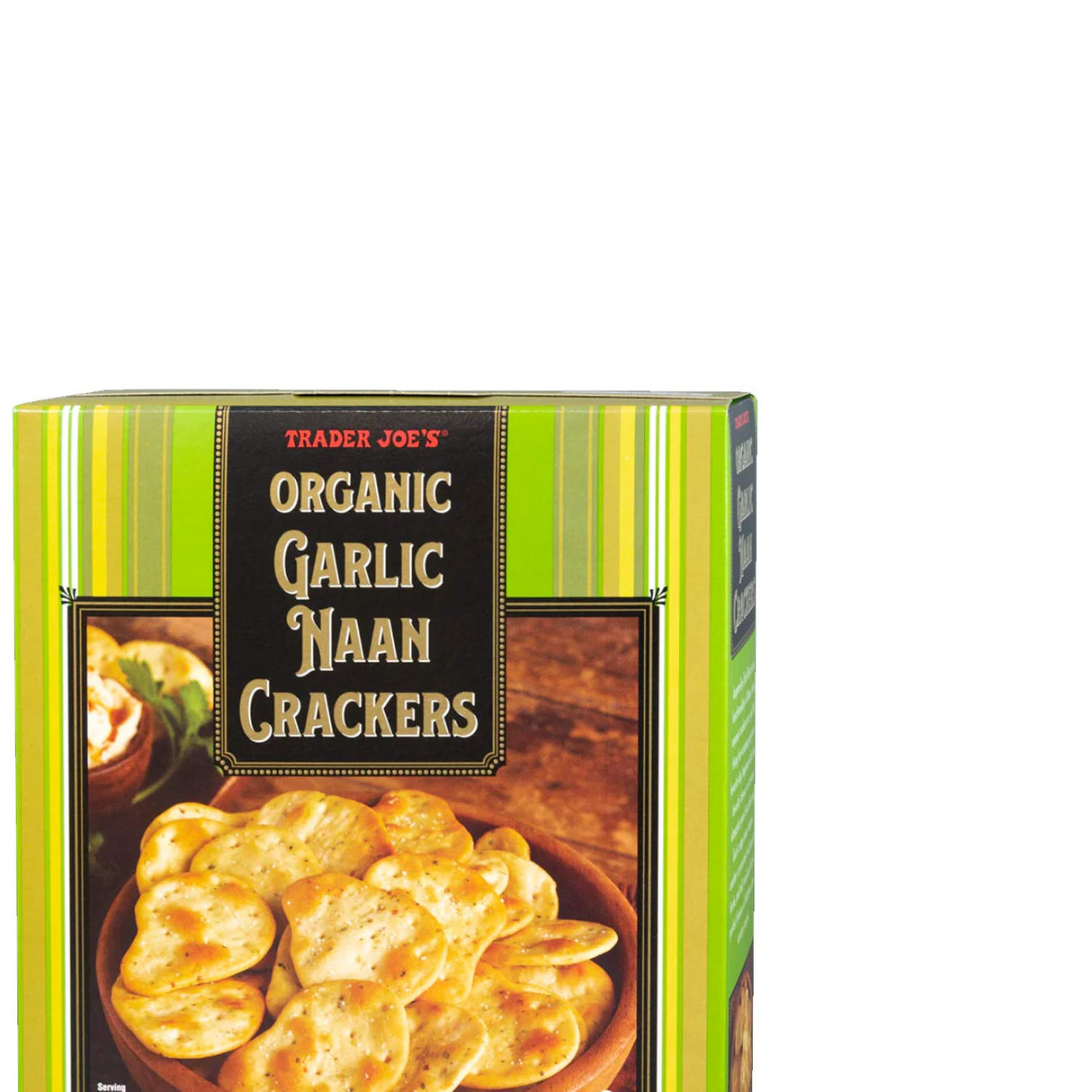 Trader Joe’s Organic Garlic Naan Crackers 10 Oz