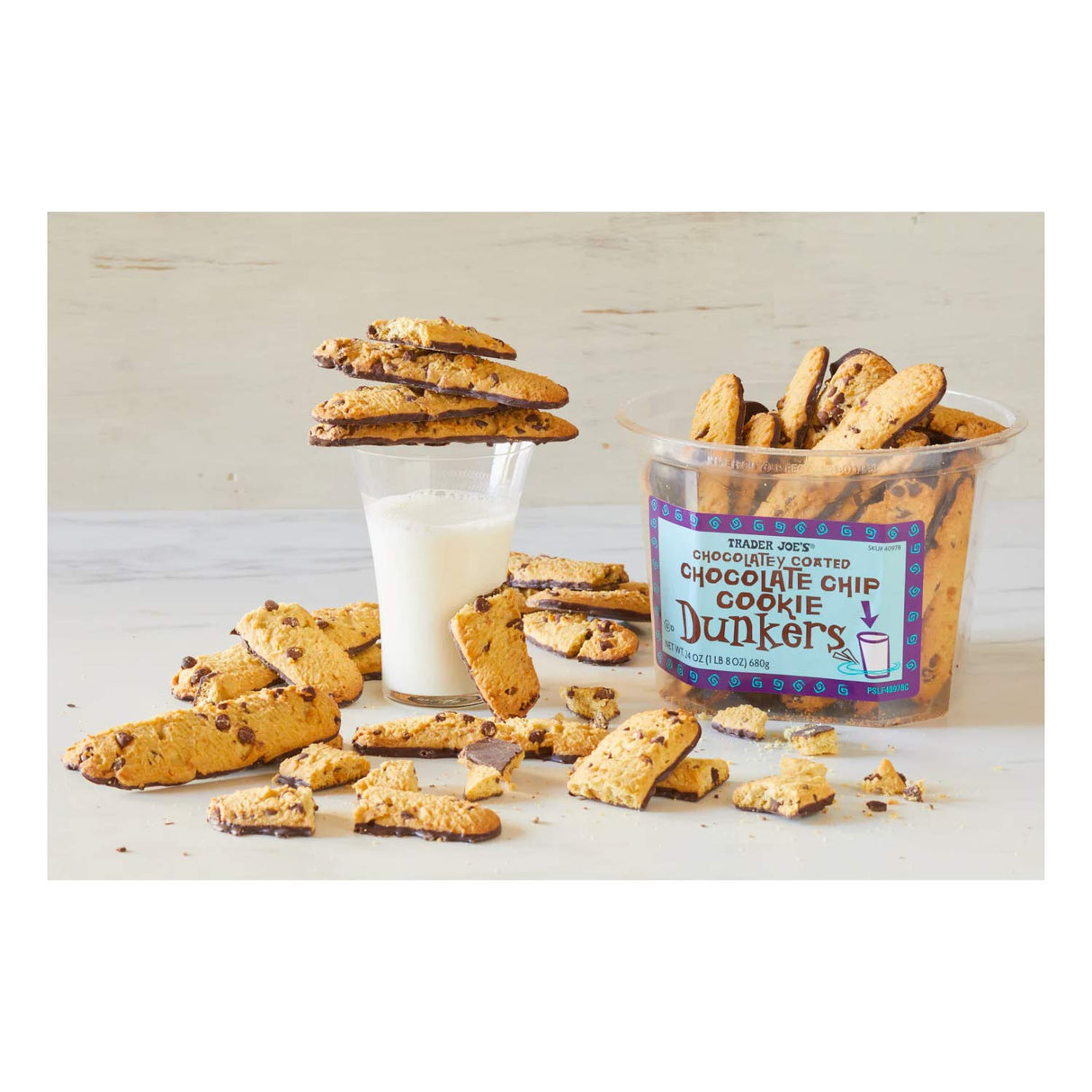 Trader Joe’s Chocolatey Coated Chocolate Chip Dunkers 24 Oz