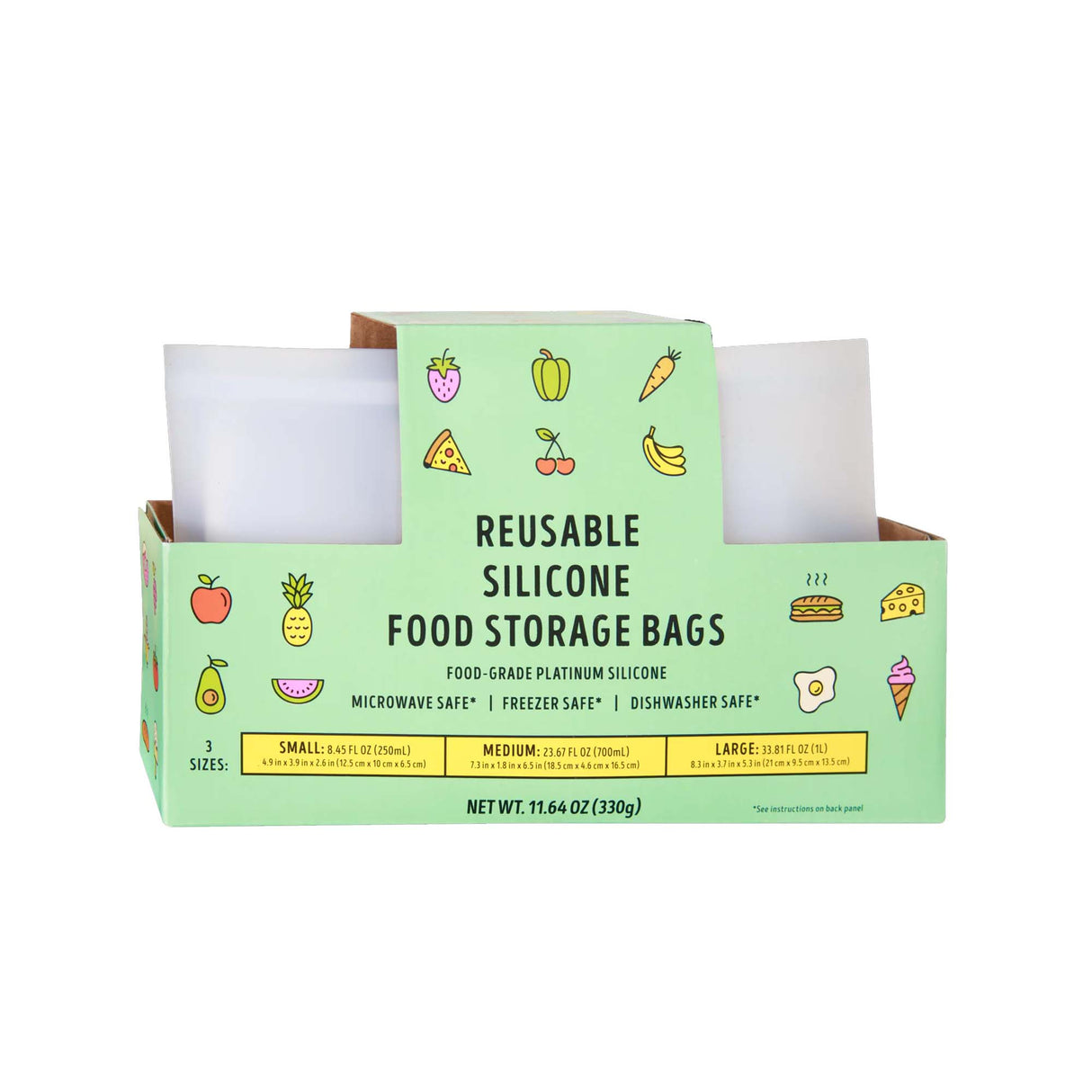 Traders Joe's Reusable Silicone Food Storage Bags