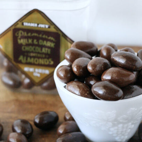 Trader Joe’s Premium Milk & Dark Chocolate Covered Almonds 16 Oz