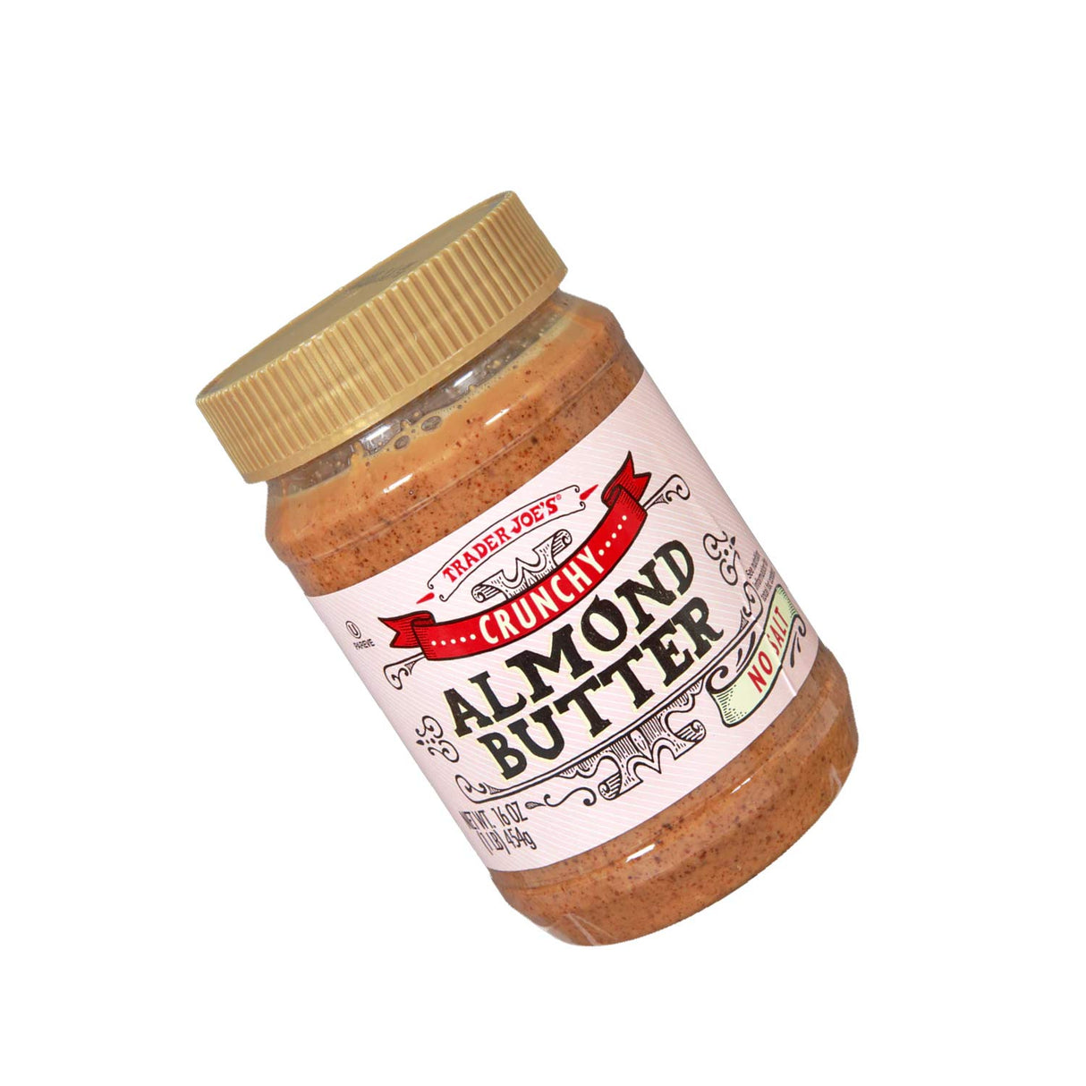 Crunchy Almond Butter No Salt 16 Oz
