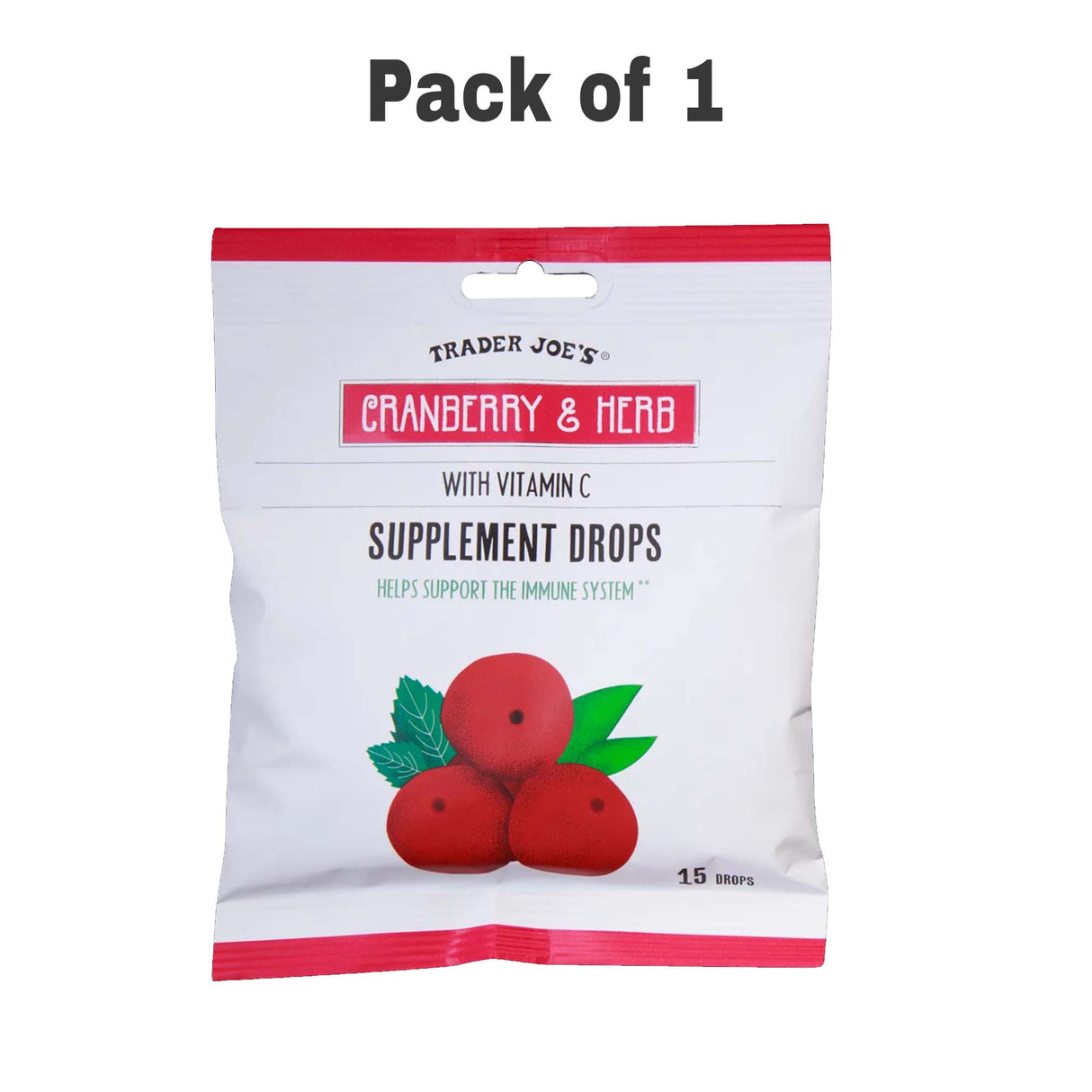 Traders Joe's Cranberry & Herb Supplement Drops