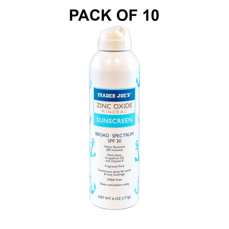 Traders Joe's Zinc Oxide Mineral Sunscreen Spray SPF 30