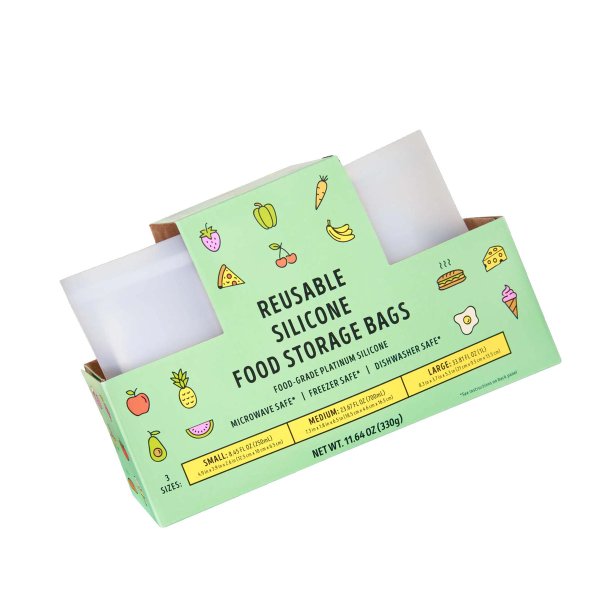 Traders Joe's Reusable Silicone Food Storage Bags