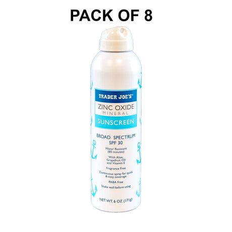 Traders Joe's Zinc Oxide Mineral Sunscreen Spray SPF 30