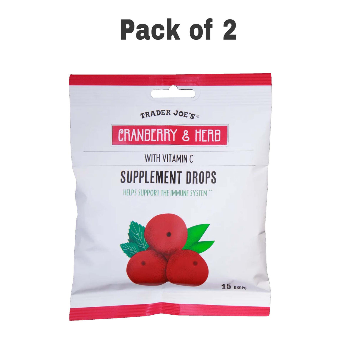 Traders Joe's Cranberry & Herb Supplement Drops