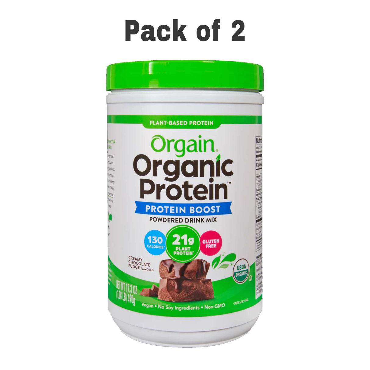 Traders Joe's Orgain® Creamy Chocolate Fudge Organic Protein Boost Powder