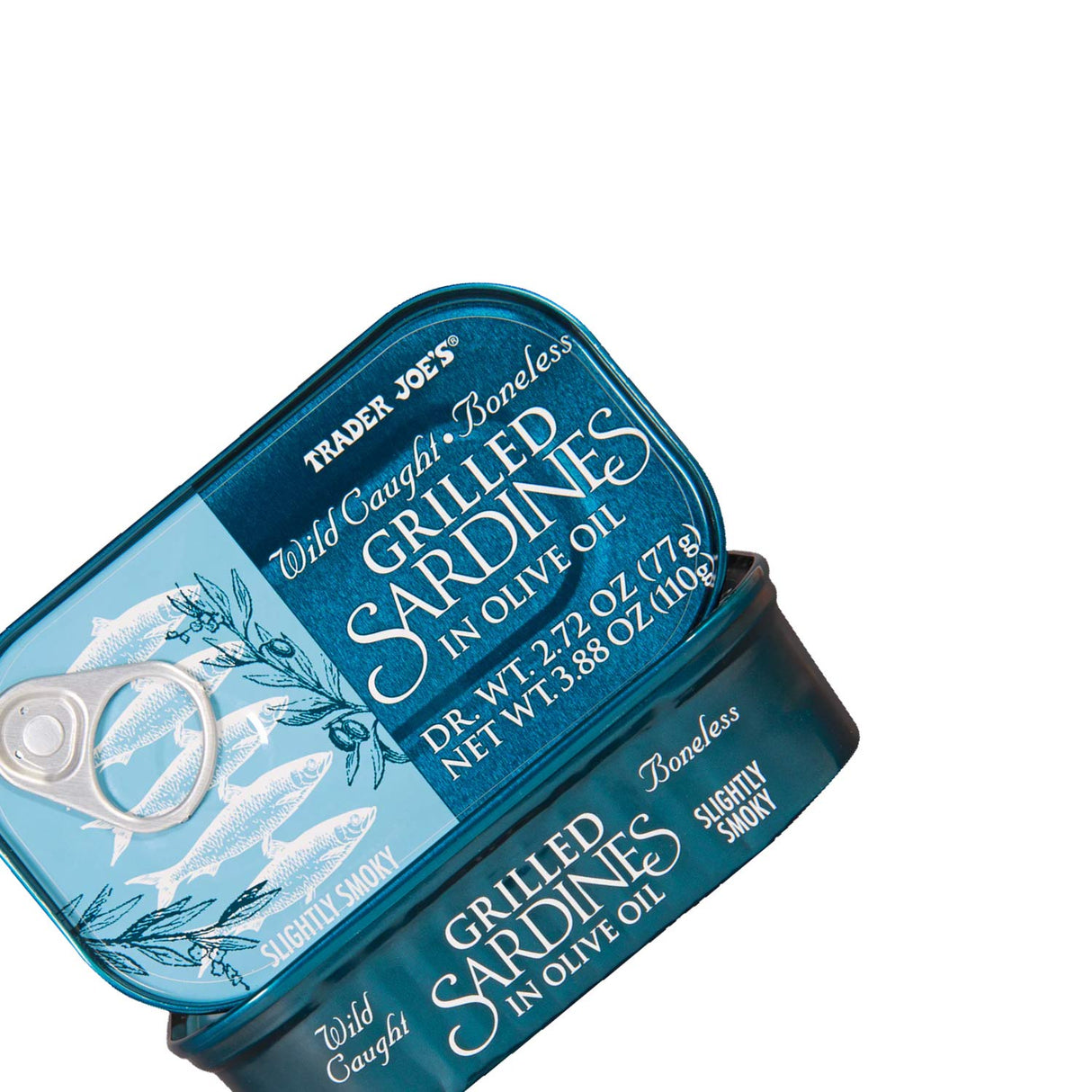 Wild Caught Boneless Grilled Sardines in Olive Oil 3.88 Oz
