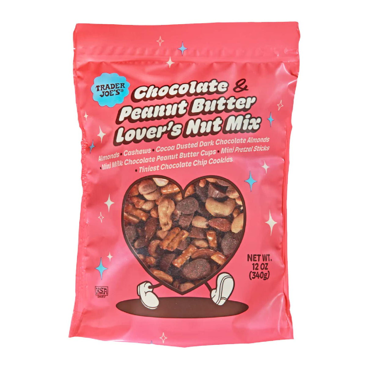 Chocolate & Peanut Butter Lover's Nut Mix 12 Oz