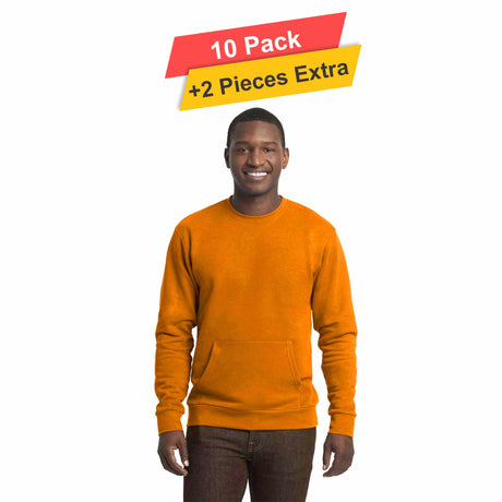 Fleece Pullover Sweatshirt - 10 Pack - 7.62oz/yd2  - 100% Polyester