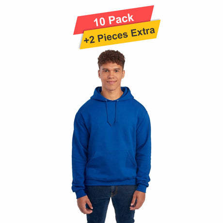 Fleece Pullover Hoodie - 10 Pack - 7.62oz/yd2  - 100% Polyester