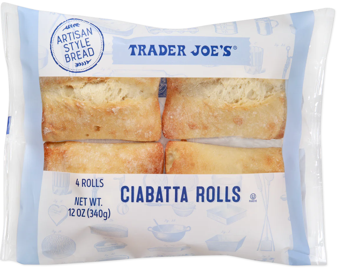 Ciabatta Rolls 12 oz Light & Crispy