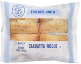 Ciabatta Rolls 12 oz Light & Crispy