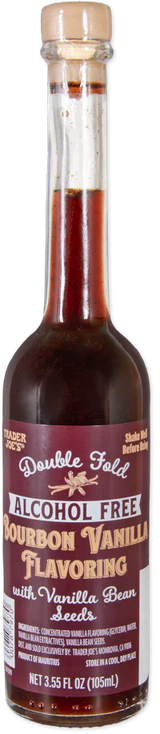 Double Fold Alcohol Free Bourbon Vanilla Flavoring 3.55 fl oz