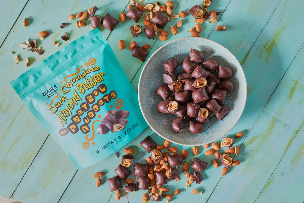 Trader Joe’s Dark Chocolate Almond Butter Pretzel Nuggets 8 oz