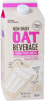 Non-Dairy Oat Beverage Unsweetened Vanilla 64 Fl Oz