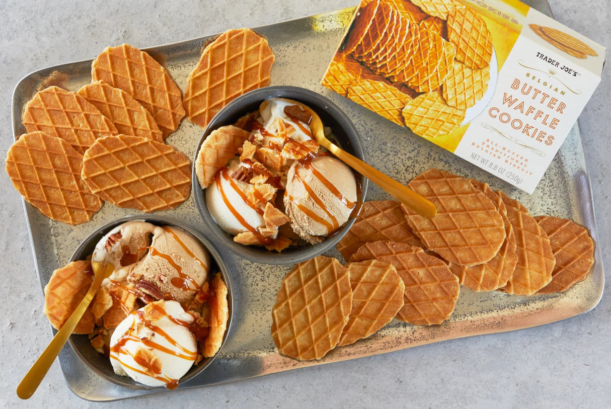 Trader Joes Belgian Butter Waffle Cookies/8.8 Oz