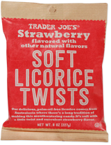 Trader Joe's Soft Strawberry Licorice Twists Sweet & Chewy 8 Oz