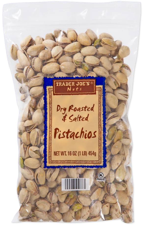 Trader Joes Dry Roasted & Salted Pistachios/1 Lb