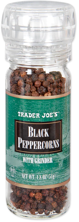 Black Peppercorns with Grinder 1.8 oz