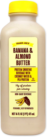 Banana & Almond Butter Protein Smoothie - 16 Fl Oz