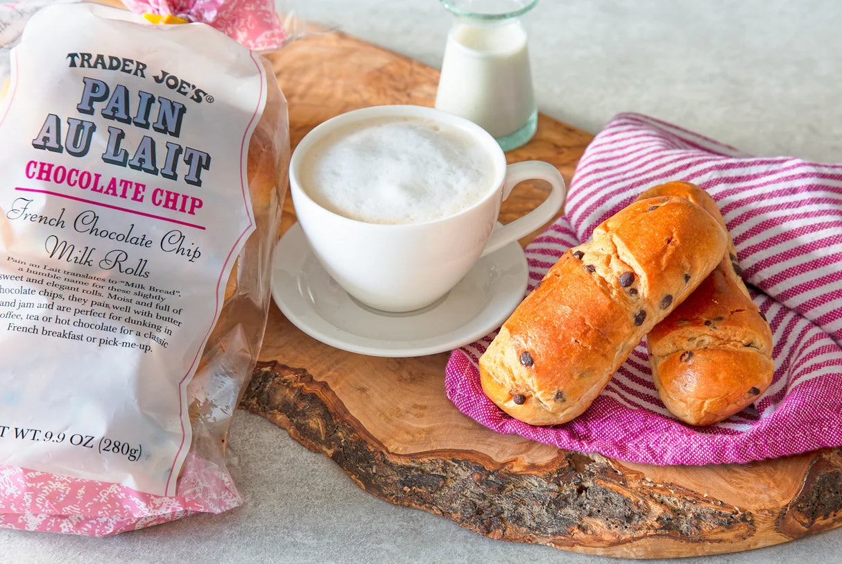 Trader Joe's Chocolate Chip Pain Au Lait Soft & Sweet 9.9 oz