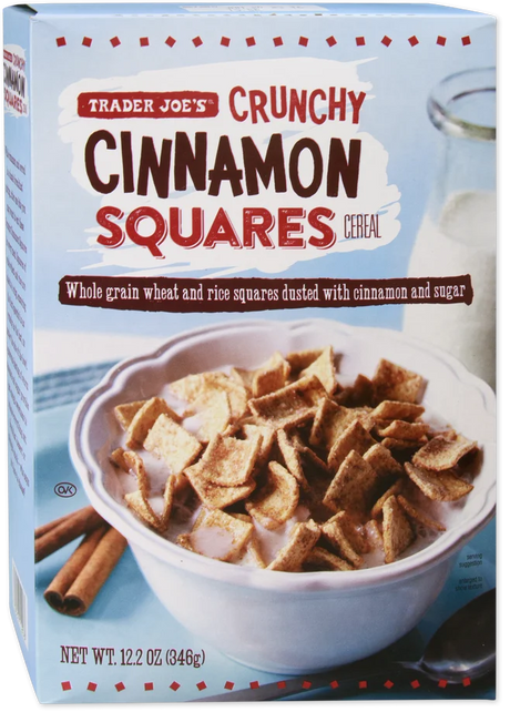 Trader Joe's Crunchy Cinnamon Squares Sweet & Crunchy Snack 12.2 Oz