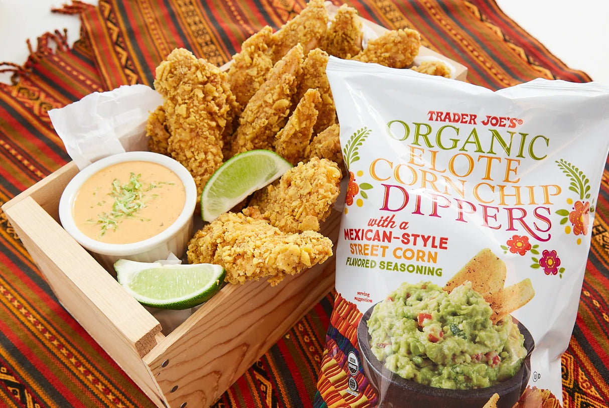 Trader Joes Organic Elote Corn Chip Dippers/9.75 Oz
