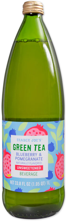 Trader Joe’s Green Tea Blueberry & Pomegranate Unsweetened Beverage/33.8 Fl Oz