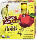 Trader Joes Organic Apple Banana Fruit Sauce Crushers/12.7 Oz