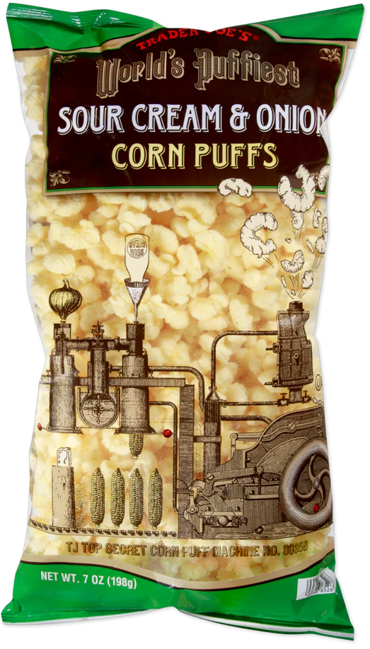 World's Puffiest Sour Cream & Onion Corn Puffs 7 oz