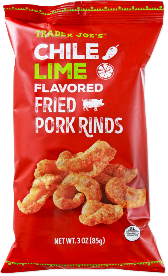 Chile Lime Flavored Fried Pork Rinds 3 Oz