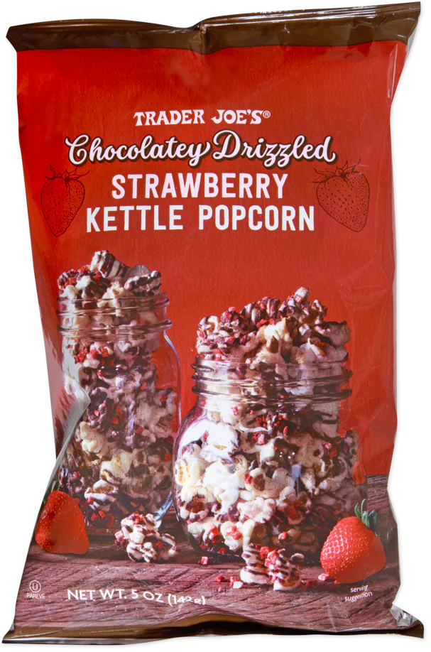 Chocolatey Drizzled Strawberry Kettle Popcorn 5 Oz