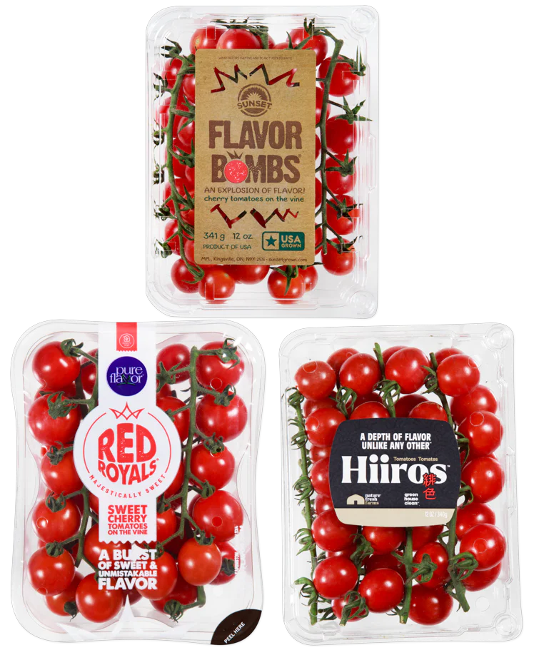 Cherry Tomatoes on the Vine 12 oz Sweet & Juicy