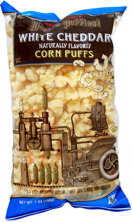 Trader Joe’s World’s Puffiest White Cheddar Corn Puffs 7 oz