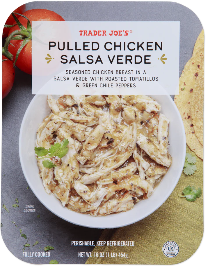 Pulled Chicken Salsa Verde 16 Oz