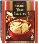 Trader Joe's Organic Naan Crackers Perfect for Dipping /10 Oz