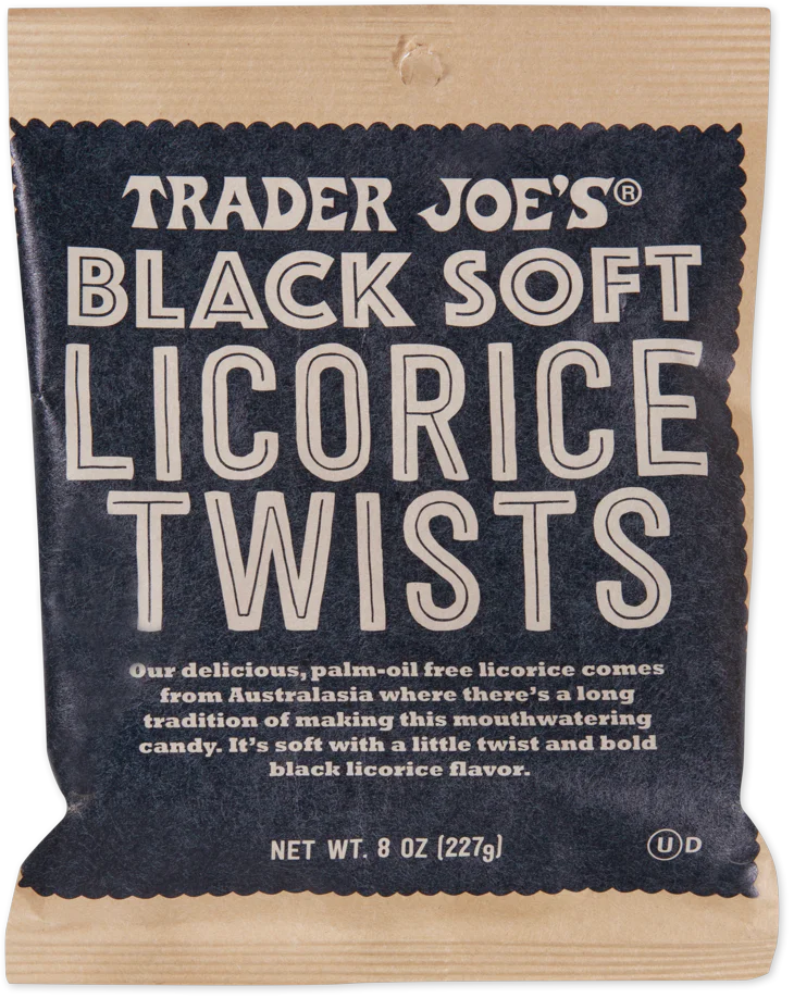 Trader Joe's Soft Black Licorice Twists Sweet & Chewy 8 Oz