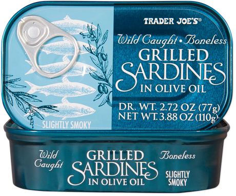 Wild Caught Boneless Grilled Sardines in Olive Oil 3.88 Oz