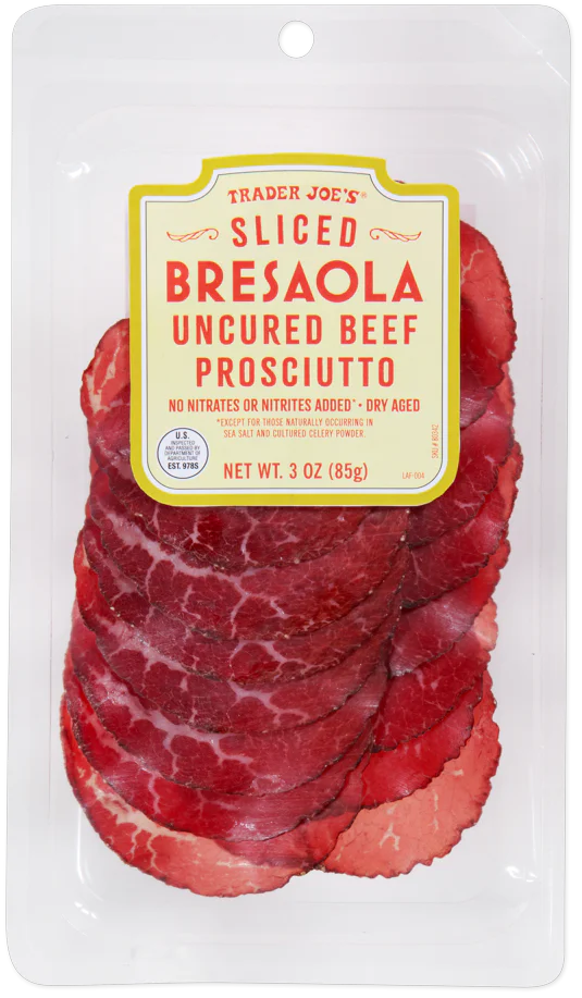 Sliced Bresaola Uncured Beef Prosciutto 3 oz