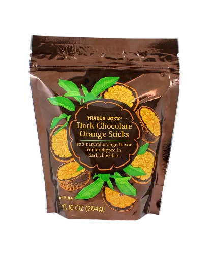 Trader Joes Dark Chocolate Orange Sticks/10 Oz