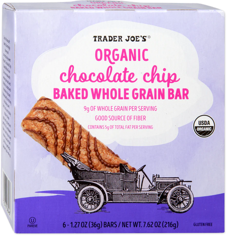 Organic Chocolate Chip Baked Whole Grain Bar /1.27 Oz