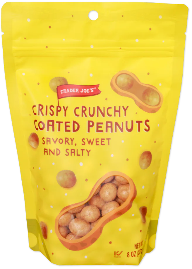 Crispy, Crunchy Coated Peanuts /8 Oz