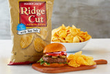Trader Joes Ridge Cut Potato Chips with Sea Salt/16 Oz