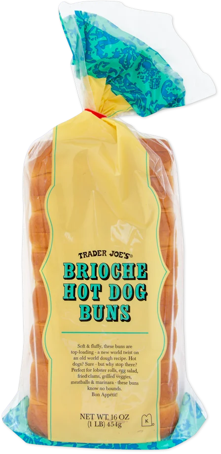 Trader Joes Brioche Hot Dog Buns/16 Oz