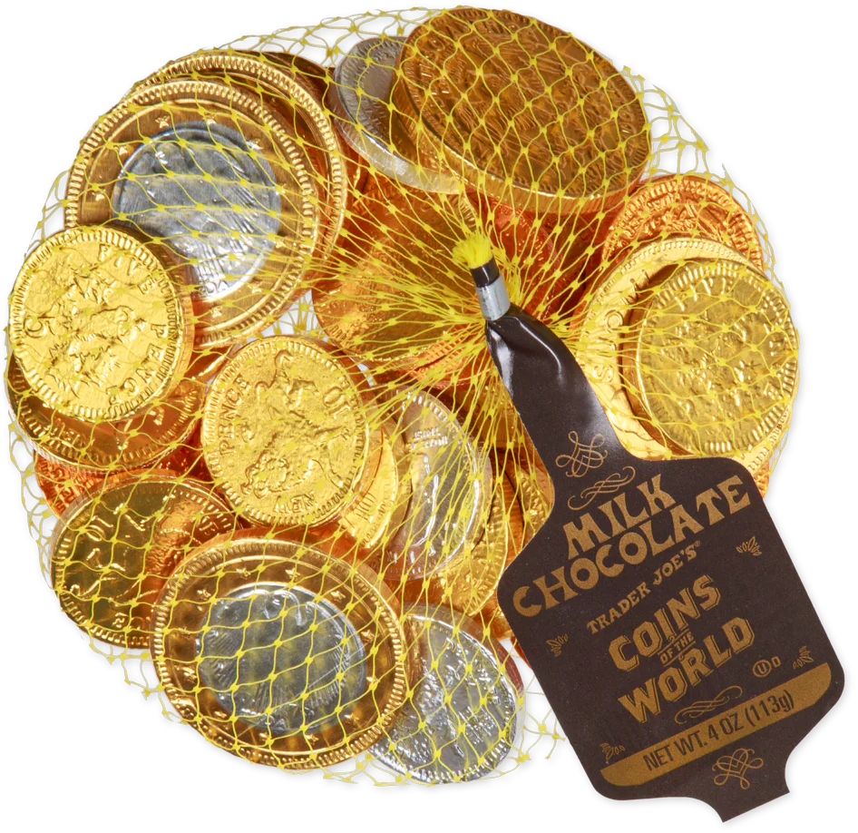 Trader Joe's Globally-Inspired Treats Coins of the World/4 Oz