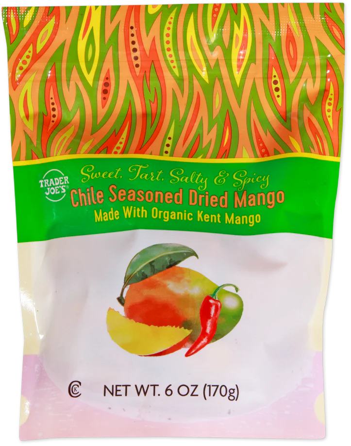 Chile Seasoned Dried Mango 6 oz Sweet & Spicy
