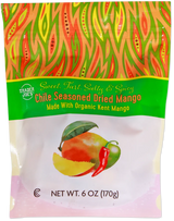 Chile Seasoned Dried Mango 6 oz Sweet & Spicy