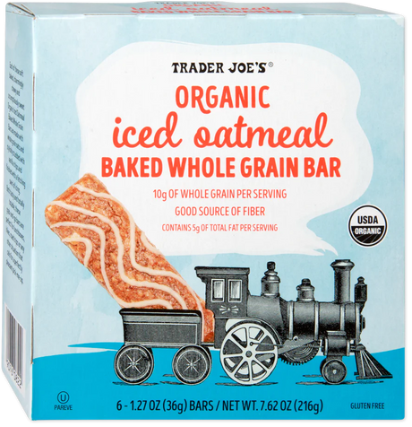 Organic Iced Oatmeal Baked Whole Grain Bar /1.27 Oz