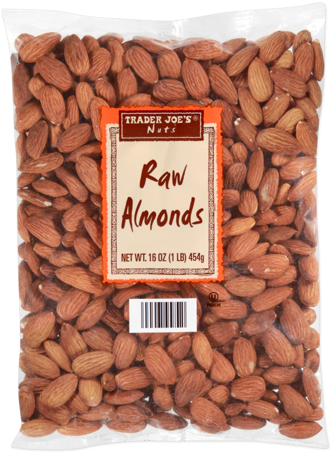 Trader Joe's Nutritious Snack Raw Almonds /1 lb